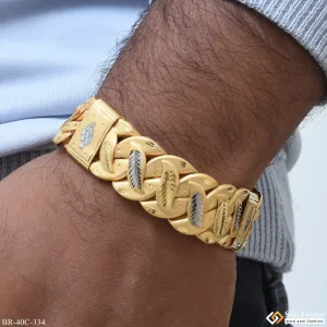 1 Gram Gold Plated Attention-getting Design Pokal Bracelet For Men - Style C334