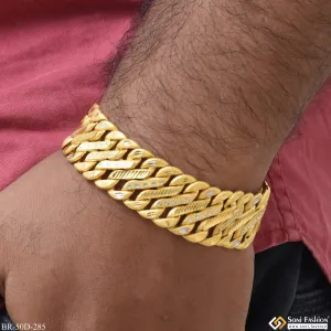 1 Gram Gold Plated Awesome Design Pokal Bracelet for Men - Style D285