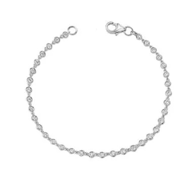 14k Gold 0.50 Carat Diamond Bracelet, Available in White and Yellow Gold