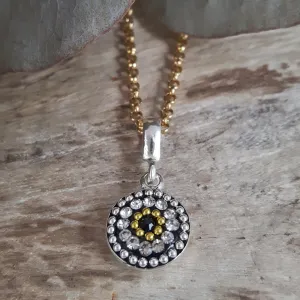 Allegra Onyx Elegance Round Mini Pendant