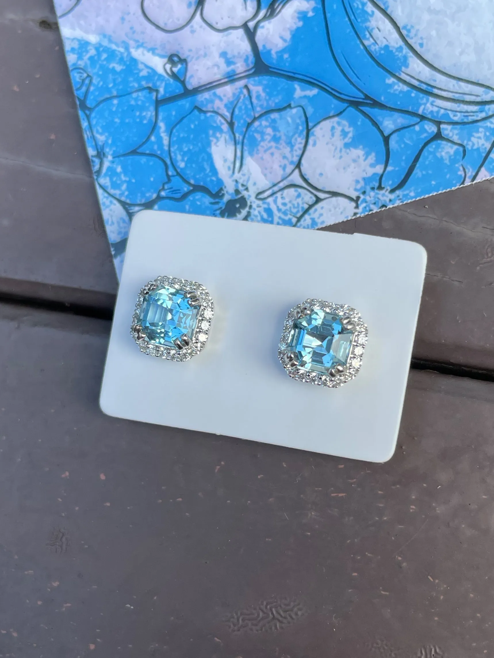 Aquamarine Earrings - 2.75CT (NJE022)
