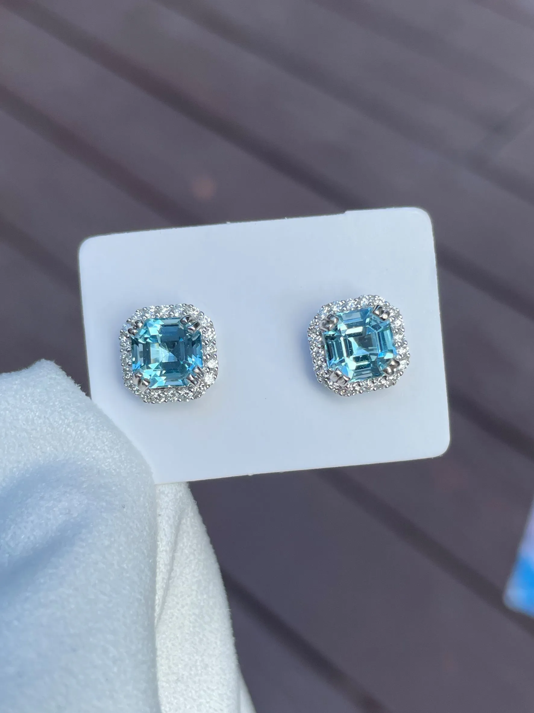 Aquamarine Earrings - 2.75CT (NJE022)