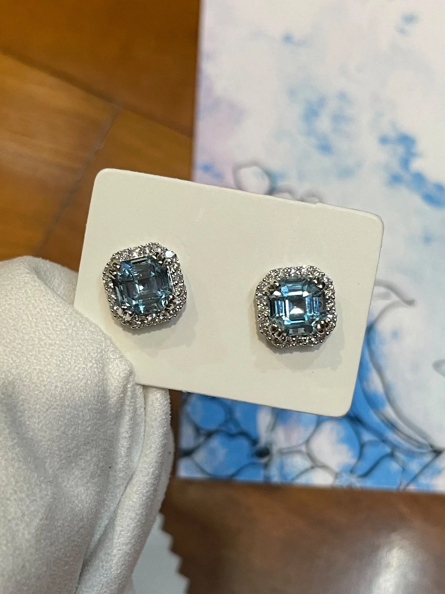 Aquamarine Earrings - 2.75CT (NJE022)