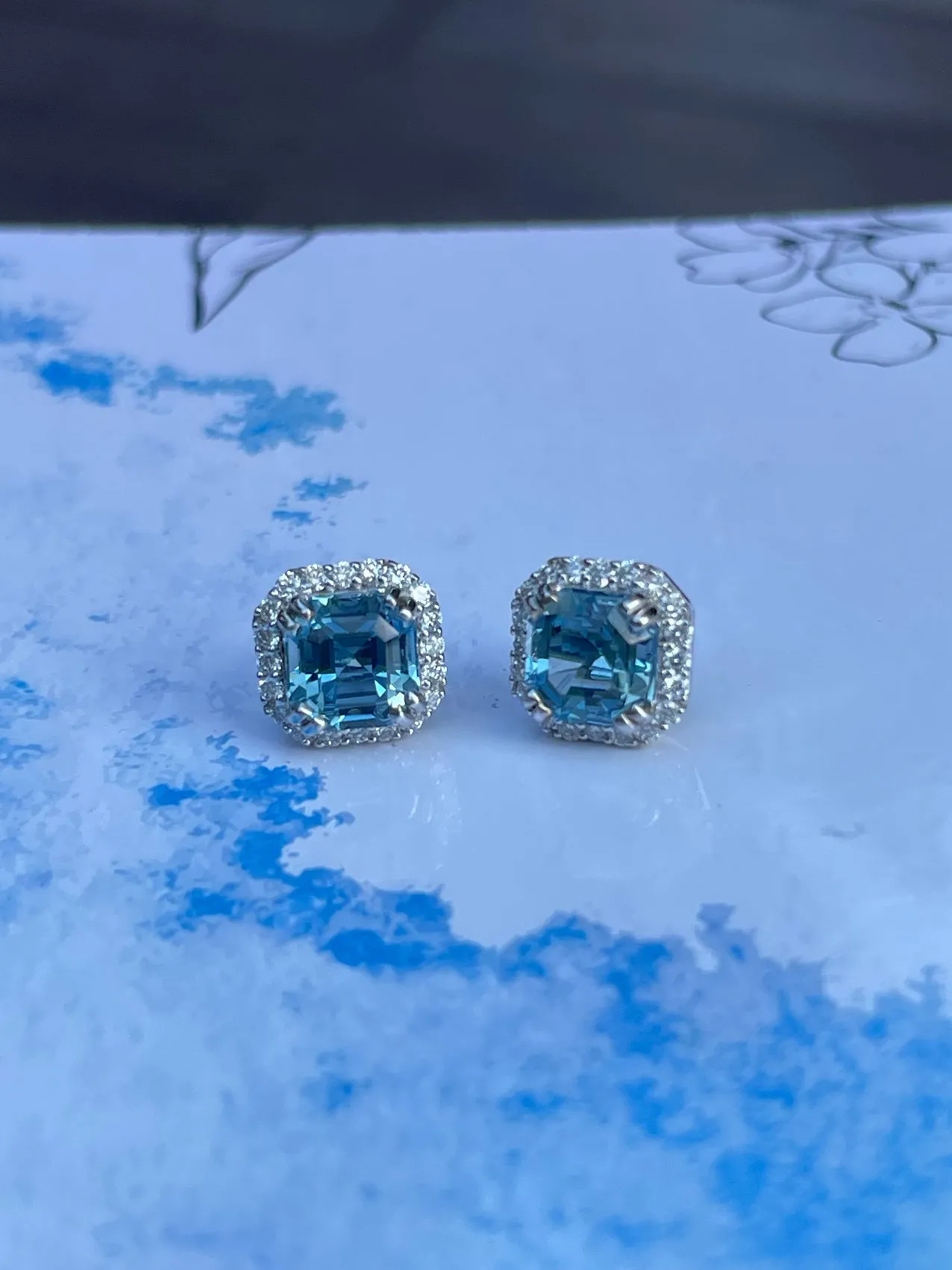 Aquamarine Earrings - 2.75CT (NJE022)