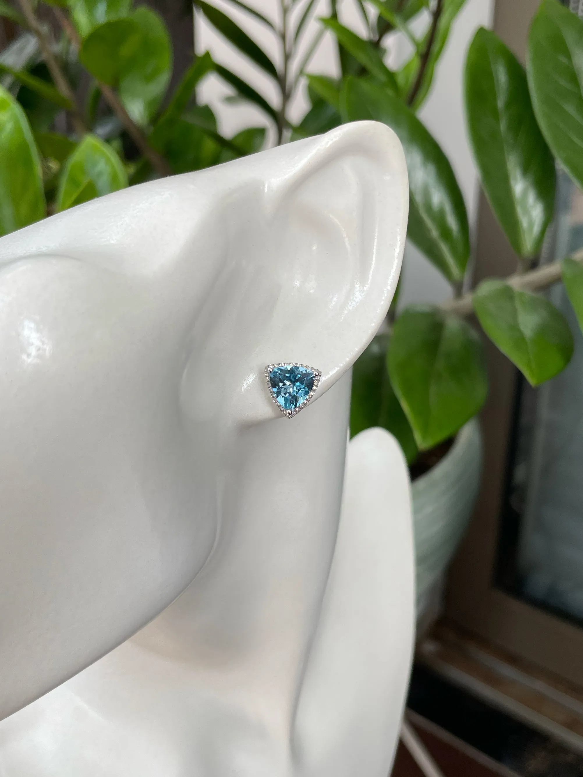 Aquamarine Earrings - 3.55CT (NJE154)