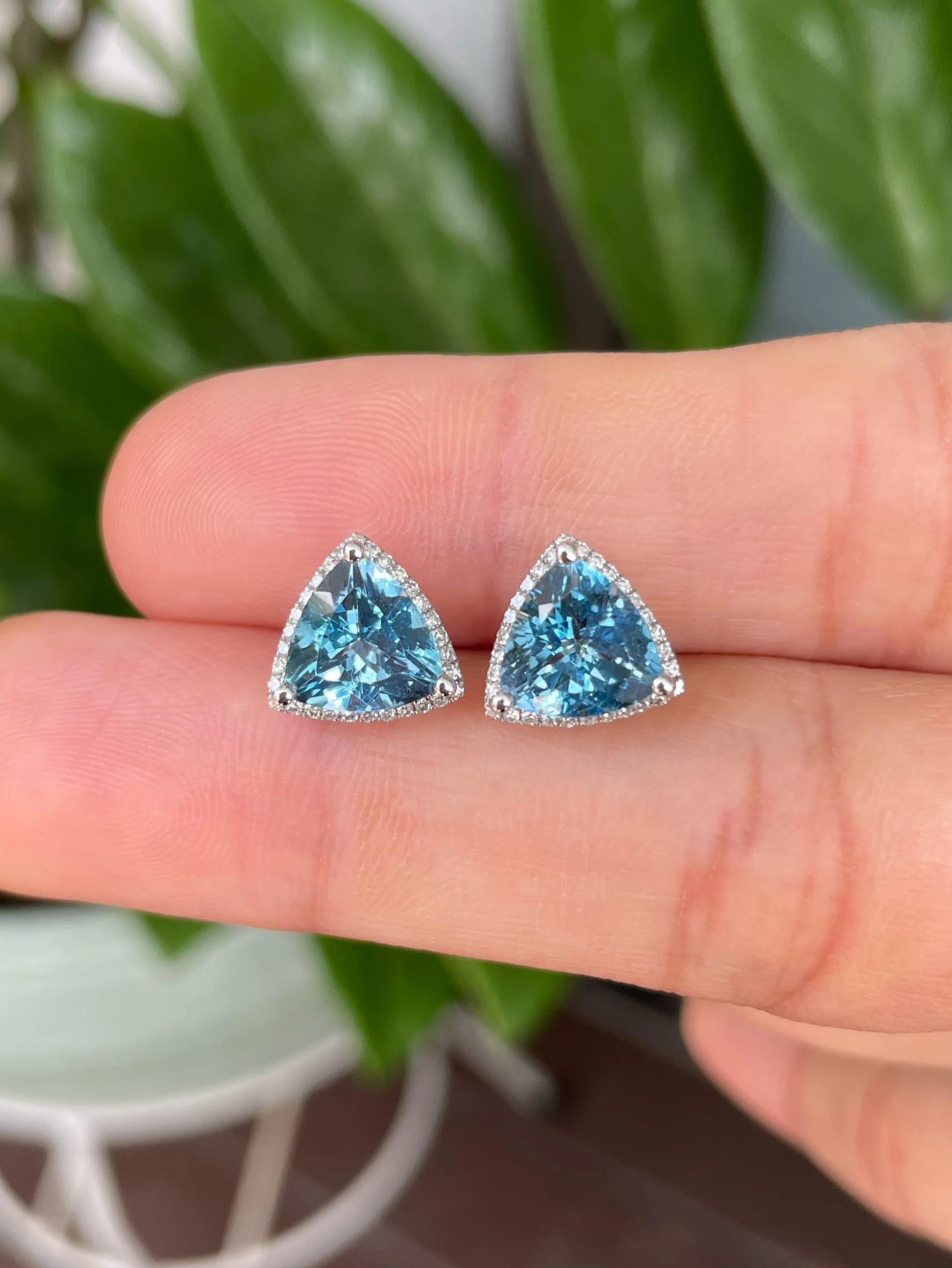 Aquamarine Earrings - 3.55CT (NJE154)