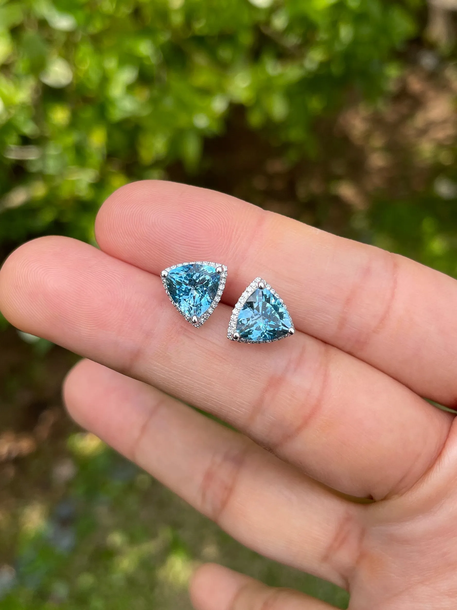 Aquamarine Earrings - 3.55CT (NJE154)
