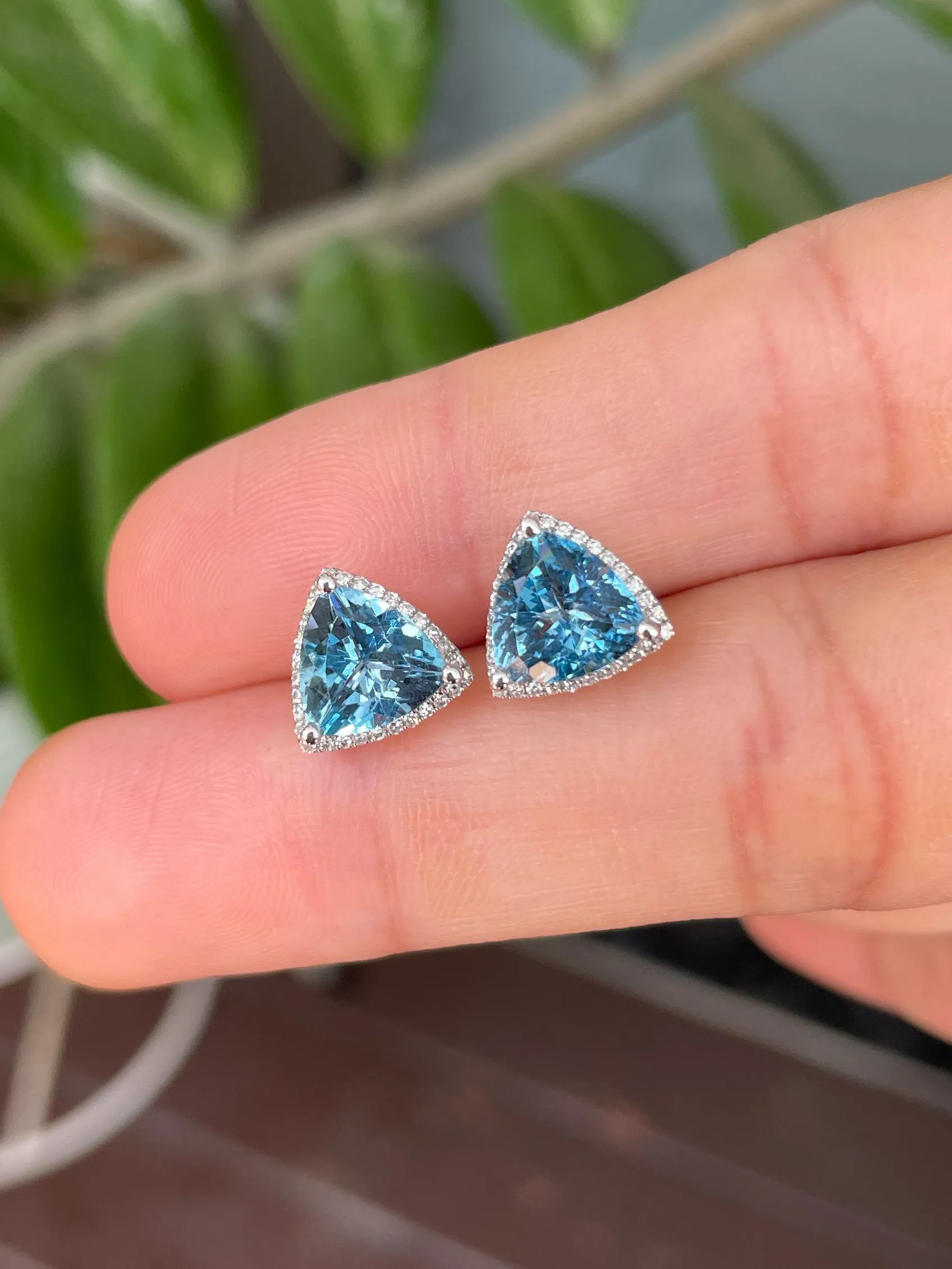 Aquamarine Earrings - 3.55CT (NJE154)