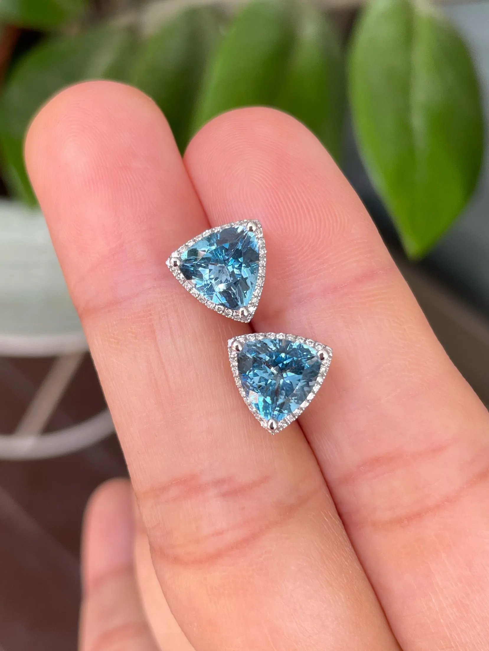 Aquamarine Earrings - 3.55CT (NJE154)