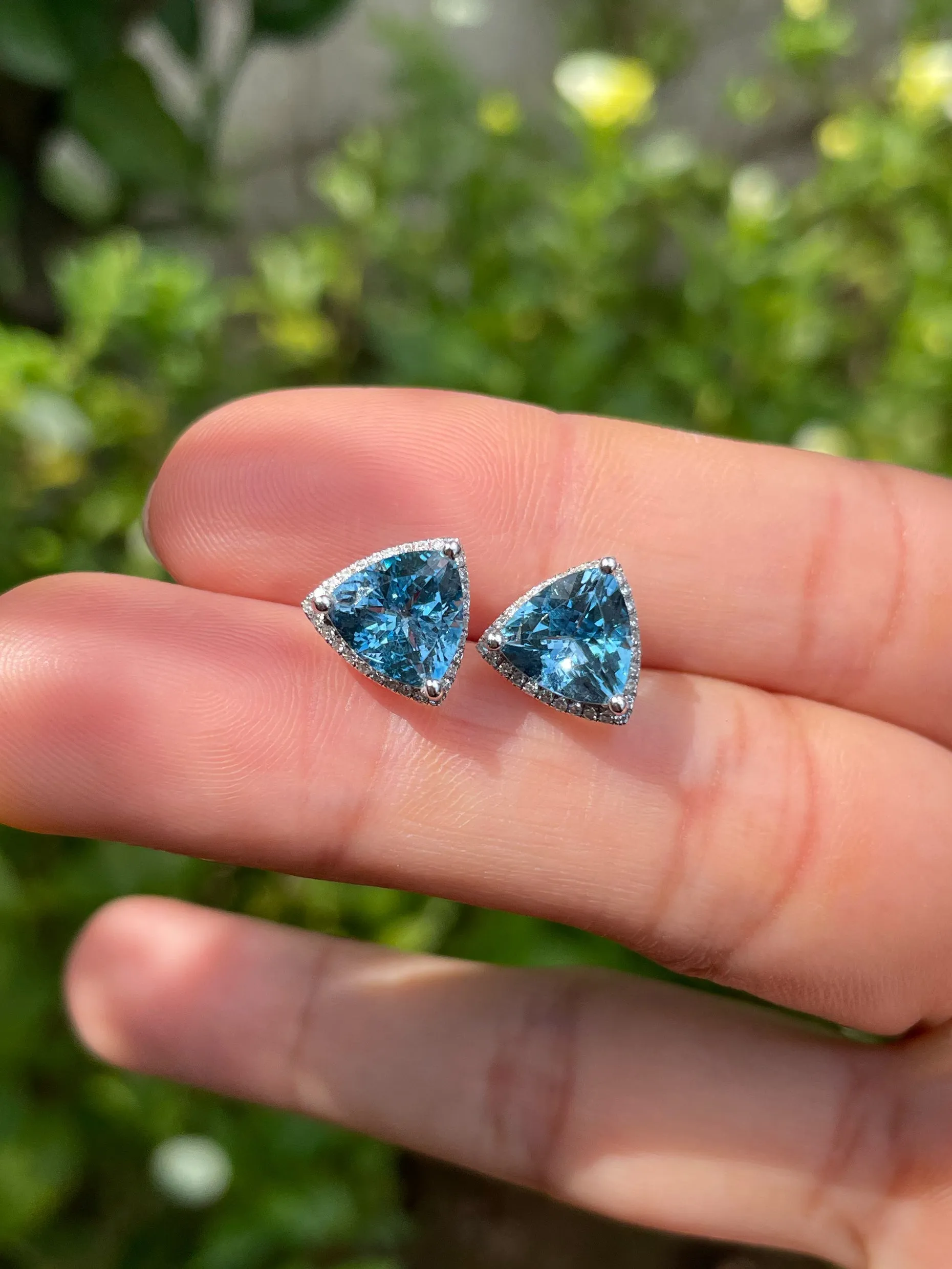 Aquamarine Earrings - 3.55CT (NJE154)