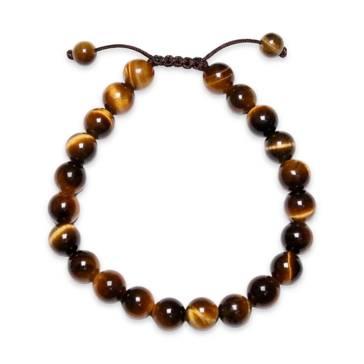 Bracelet Shamballa Oeil de tigre AA 