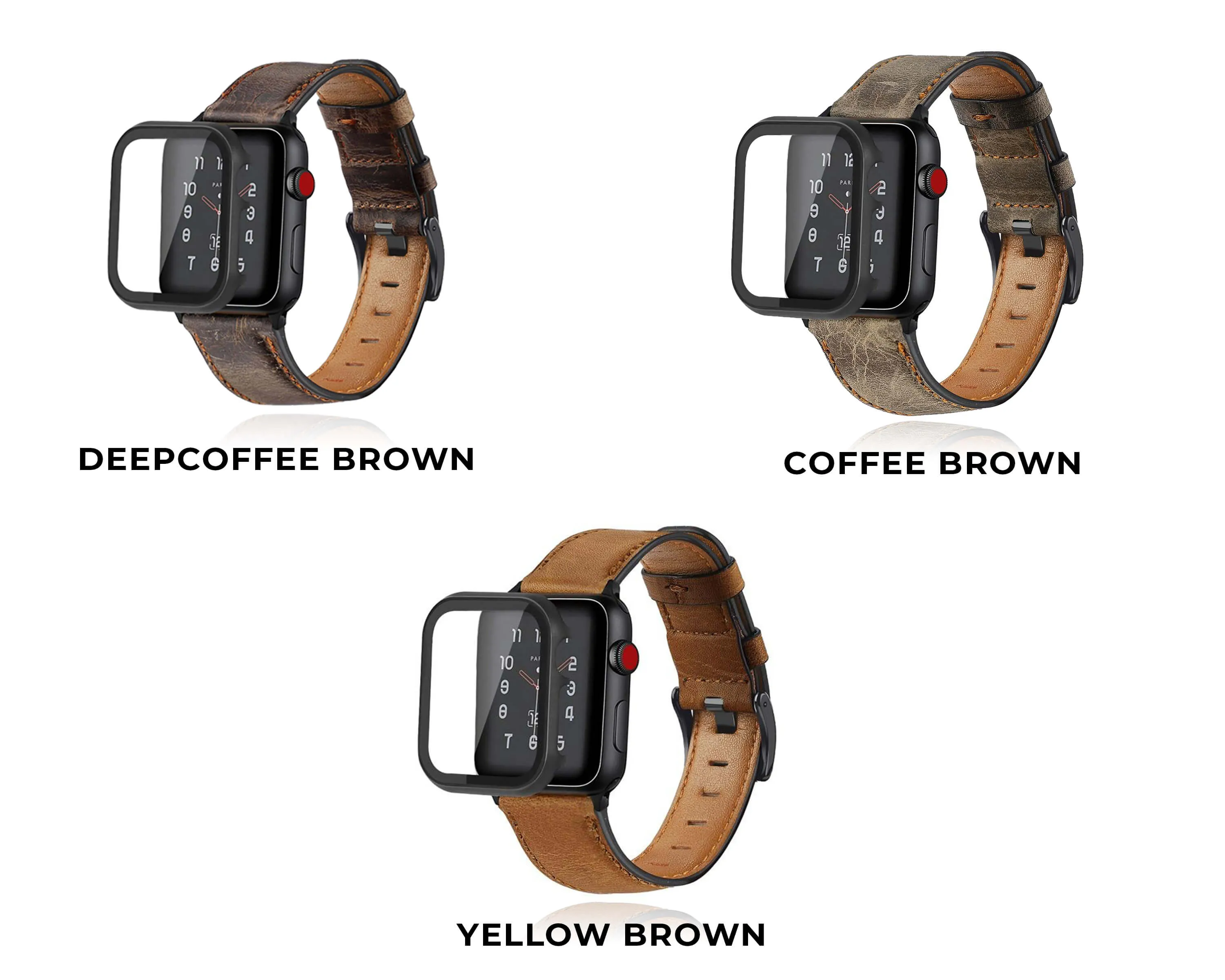 Case   Retro Cow Leather Watchband Durable Vintage Bracelet Series 6 5