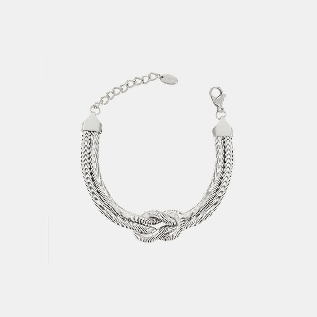 Elegant gold-plated knot bracelet