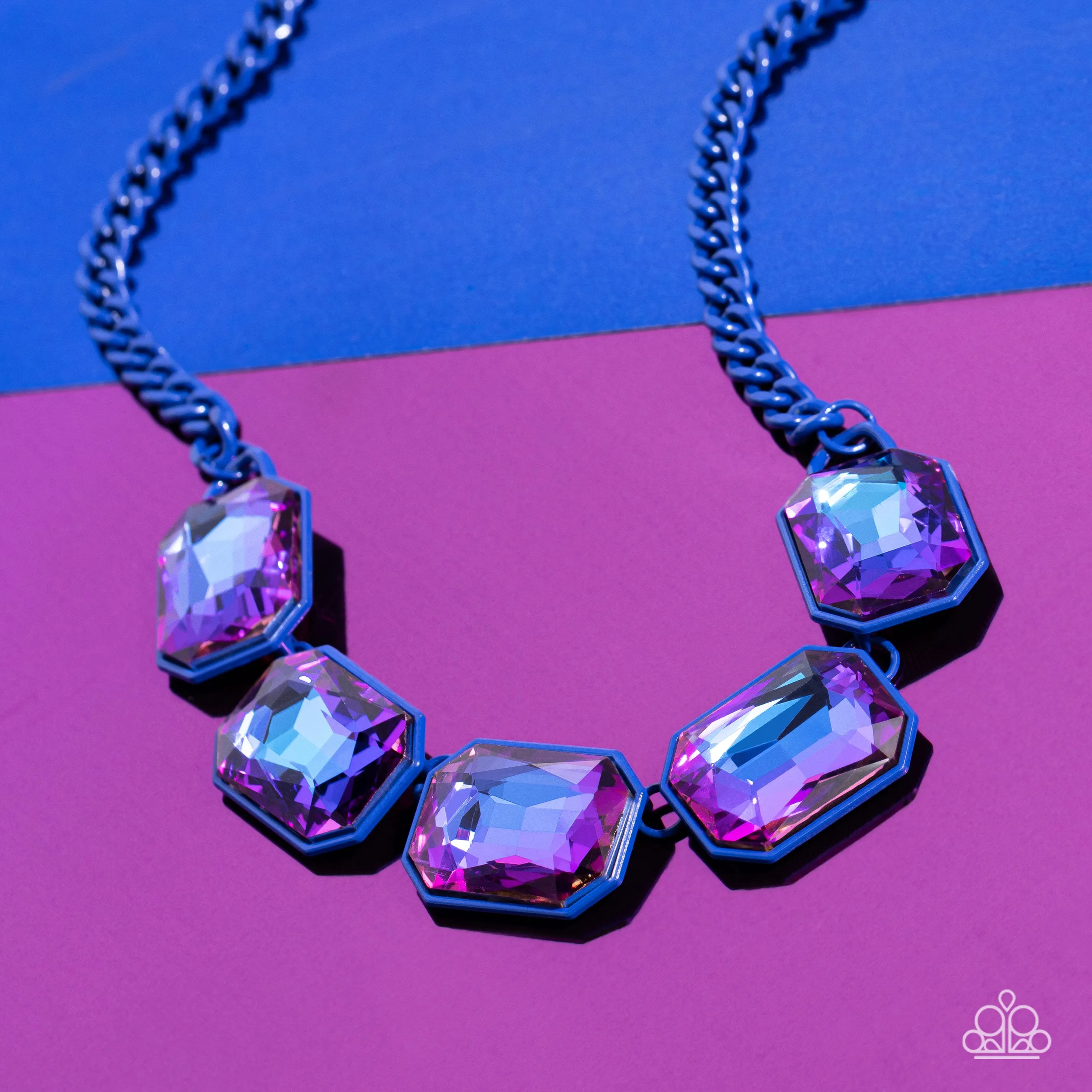 Emerald City Couture - Blue Necklace - Paparazzi Accessories