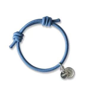 KNOT BRACELET BLUE GREY