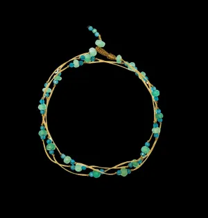 Loopy Duo Bracelets - Chrysoprase