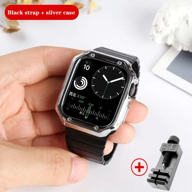 Premium Steel Strap for Series 10 9 8 7 6 5 Butterfly Metal Bracelet Watchbands