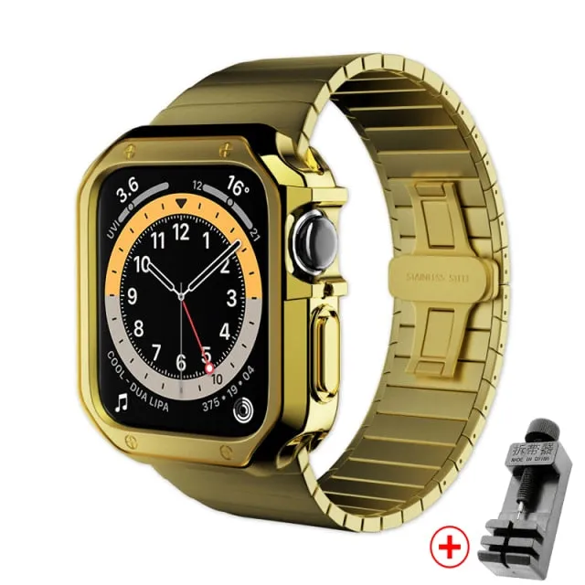 Premium Steel Strap for Series 10 9 8 7 6 5 Butterfly Metal Bracelet Watchbands