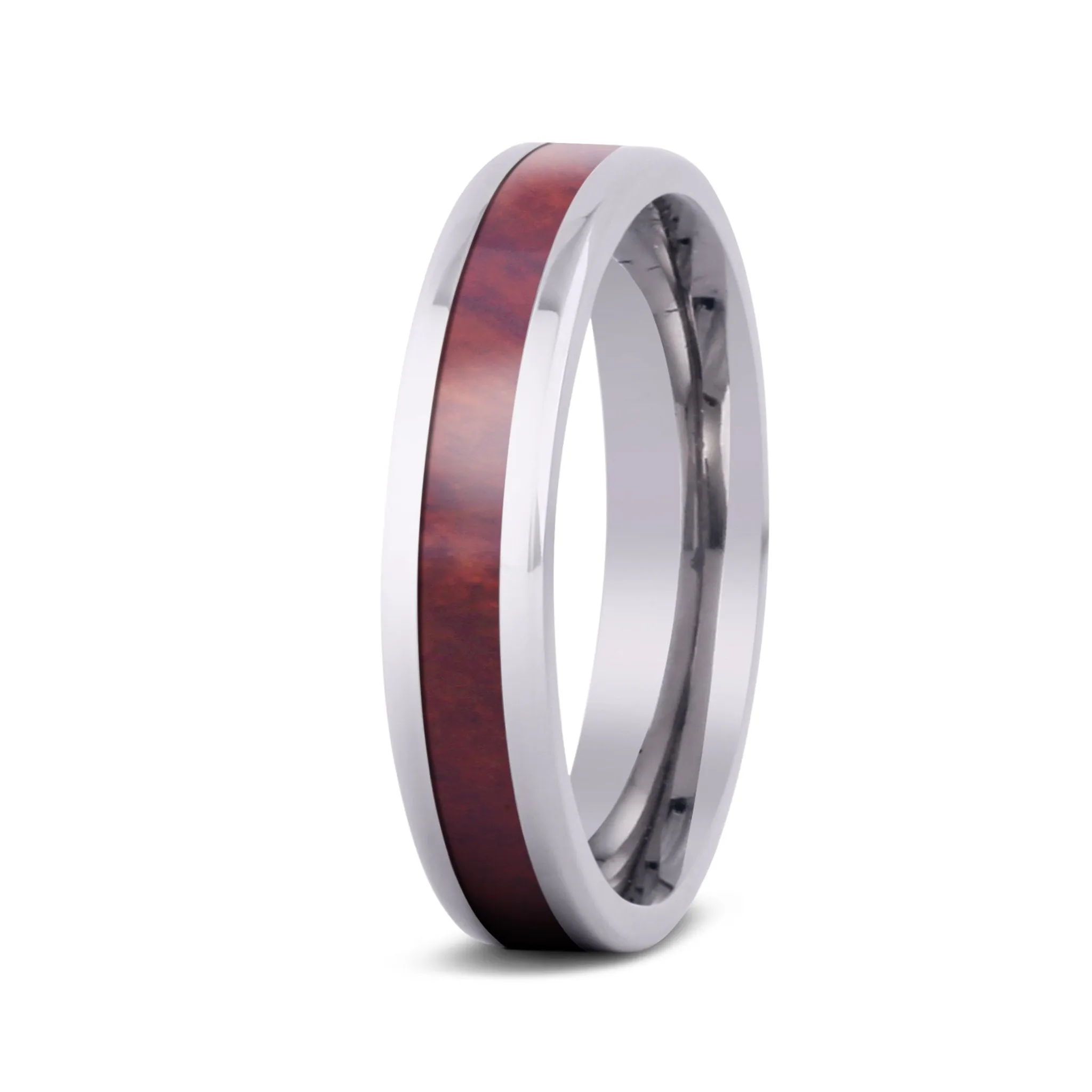 Redwood Thin Titanium Ring