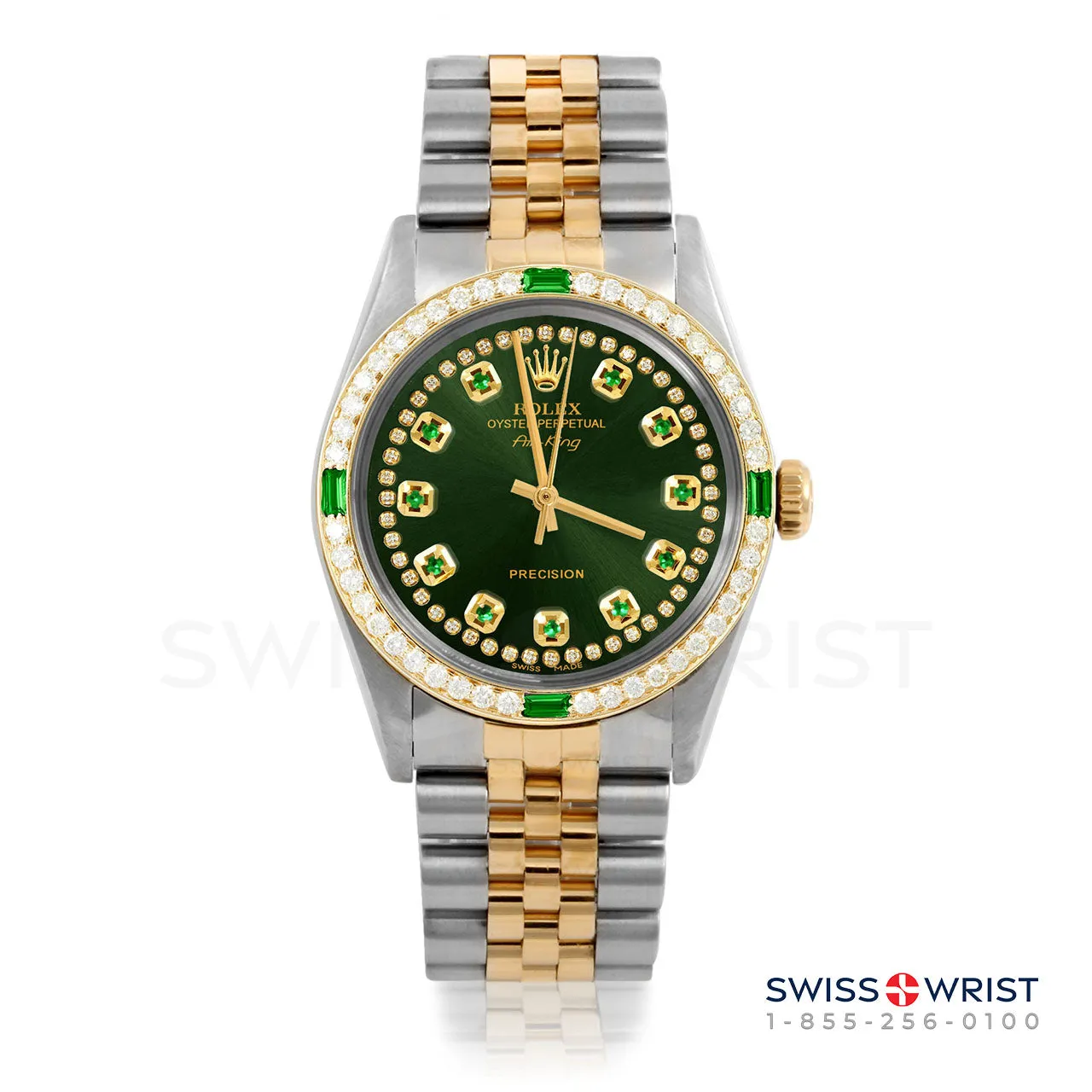 Rolex Air King 34mm | 5500-TT-GRN-STRE-4EMD-JBL