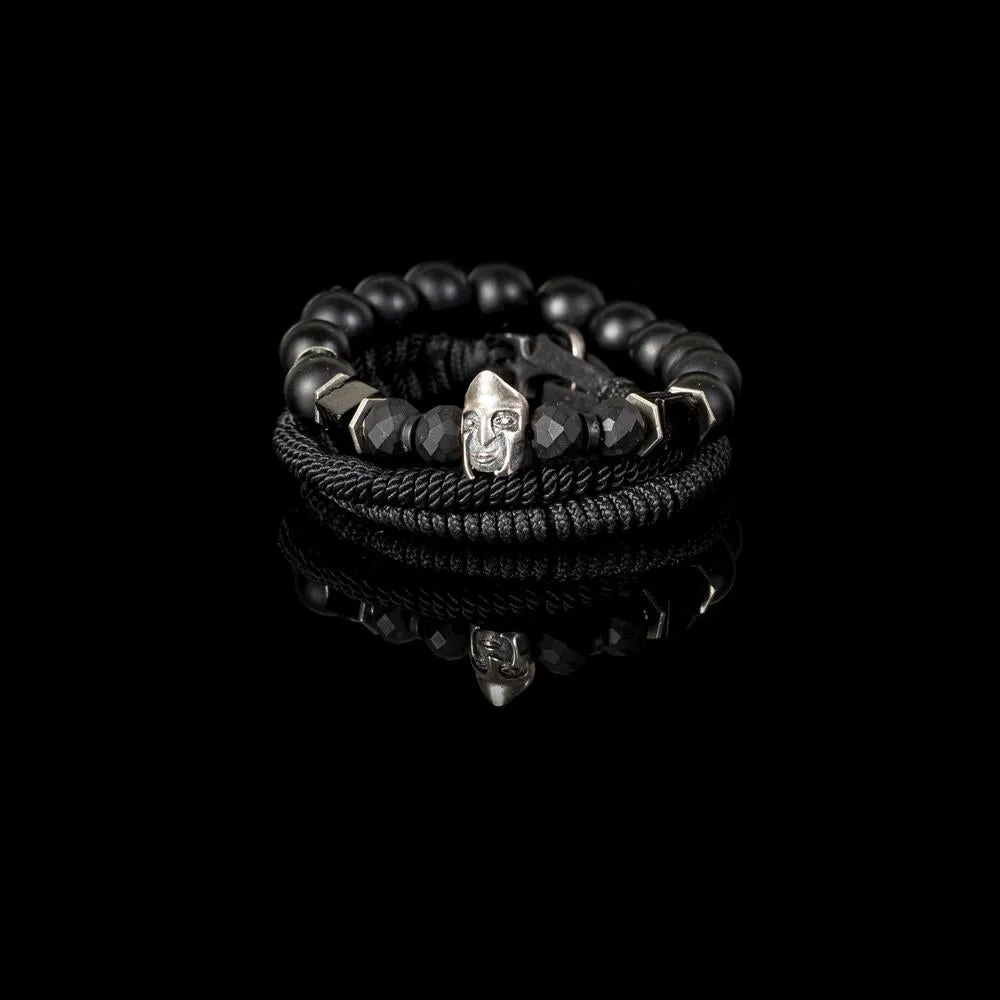 The Beaded Black Bracelet Set